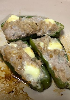 ピーマンの苦味軽減！チーズ入り肉詰め-レシピのメイン写真