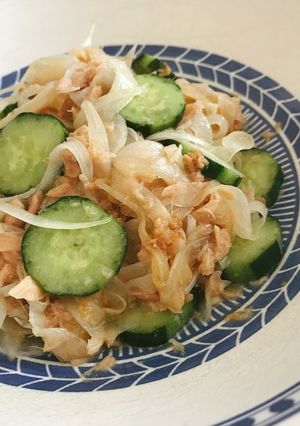 胡瓜と玉ねぎとツナのコク&さっぱり和え物-レシピのメイン写真
