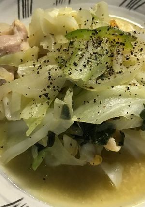 手抜き野菜スープ♬ゆで卵が決めて♬-レシピのメイン写真