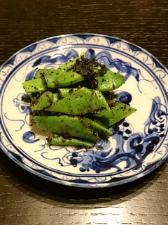 モロッコいんげんの黒胡麻和え-レシピのメイン写真