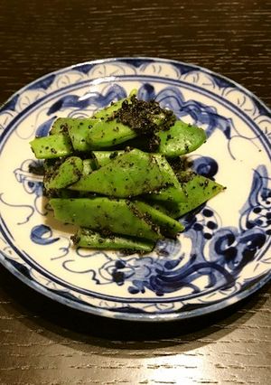 モロッコいんげんの黒胡麻和え-レシピのメイン写真