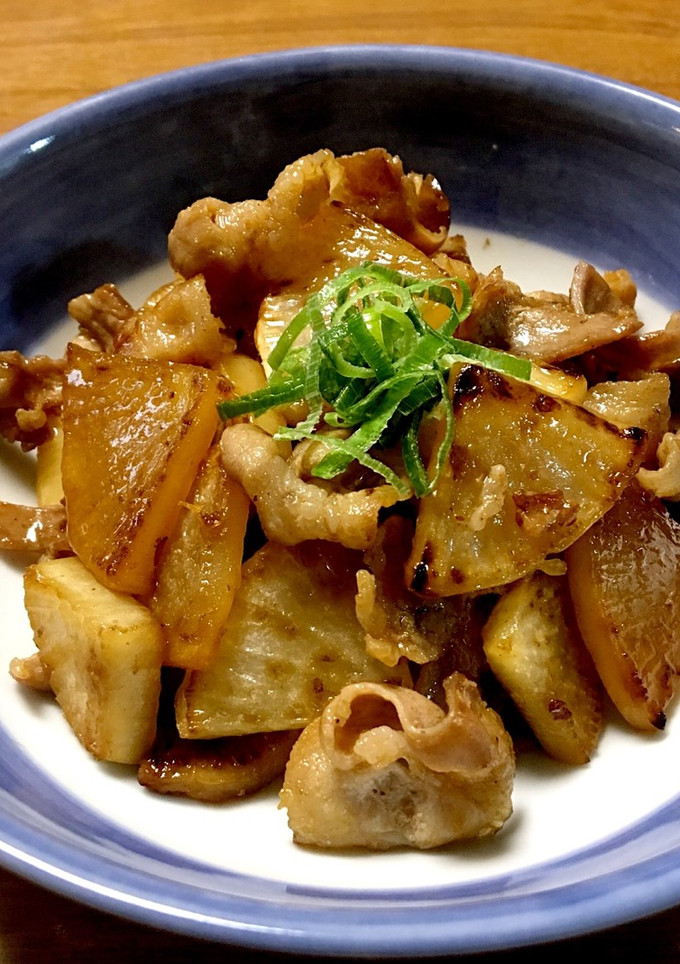豚肉と大根の甘辛炒め-レシピのメイン写真
