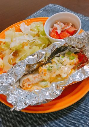 鮭のマヨチーズホイル焼き-レシピのメイン写真