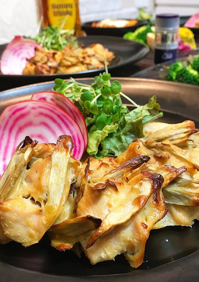 鶏胸肉とごぼうの落とし焼き-レシピのメイン写真