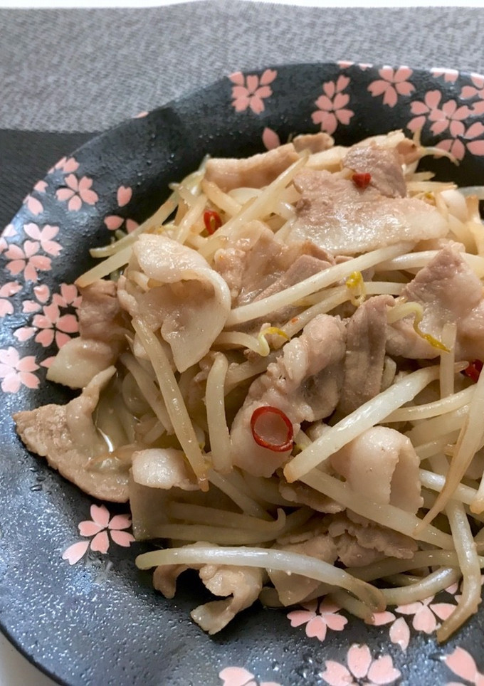5分で完成！＊もやしと豚肉の油炒め＊-レシピのメイン写真
