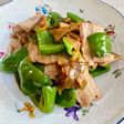 豚バラと搾菜の塩炒め