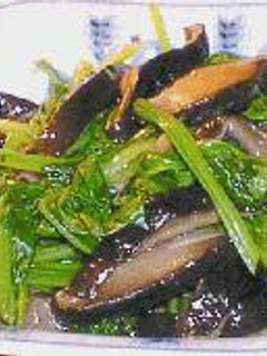 生椎茸とほうれん草の煮物-レシピのメイン写真
