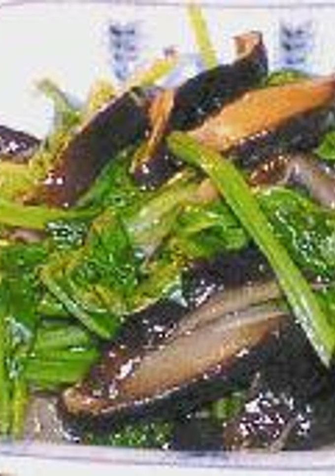 生椎茸とほうれん草の煮物-レシピのメイン写真