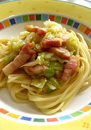 春色♡キャベツとベーコンのスパゲッティ-レシピのメイン写真