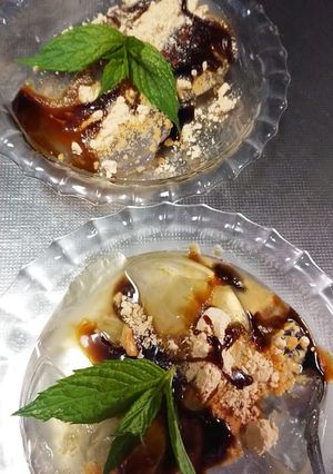 水信玄餅もどき 電子レンジ作成-レシピのメイン写真
