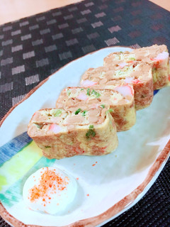 ♬納豆カニカマねぎの卵焼き♬ひとりサイズ-レシピのメイン写真