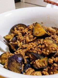 超簡単!ナスと挽き肉の丼おかず-レシピのメイン写真