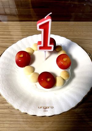 ダノンヨーグルト バースデーケーキ-レシピのメイン写真
