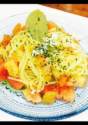 トマトとモッツァレラチーズの冷製パスタ-レシピのメイン写真