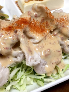 梅味噌ポン酢冷しゃぶ-レシピのメイン写真