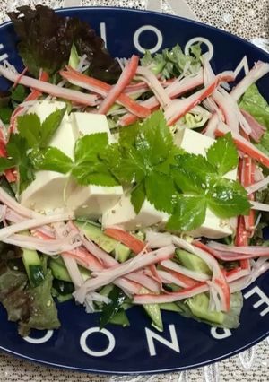 カニカマ豆腐サラダ-レシピのメイン写真