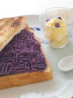 薩摩芋とアイスでスイートポテトトースト-レシピのメイン写真