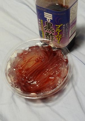 ところてんブルーベリー黒酢-レシピのメイン写真