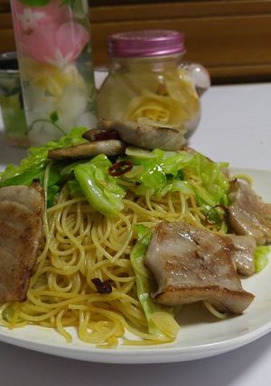 マグロと春キャベツのペペロンチーノ-レシピのメイン写真