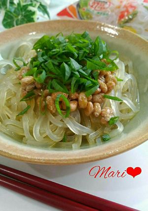 生マロニーで納豆パスタ風-レシピのメイン写真