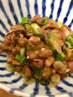 胡麻香るオクラ納豆 茗荷入り-レシピのメイン写真