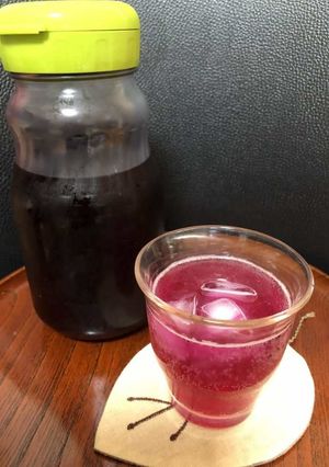 赤しそシロップ-レシピのメイン写真