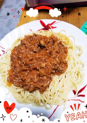 豚挽肉のミートソース-レシピのメイン写真