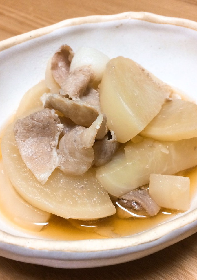 茅乃舎だしでかぶと豚肉の煮物-レシピのメイン写真