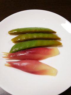みょうがとスナップえんどうの甘酢漬け-レシピのメイン写真