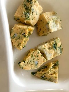 レンジで簡単!離乳食用卵焼き-レシピのメイン写真