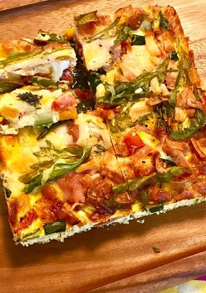 ゴロ夏野菜ふわ卵☆スパニッシュオムレツ-レシピのメイン写真