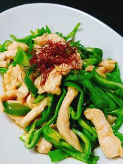 鶏とピーマンの青椒肉絲風炒め-レシピのメイン写真