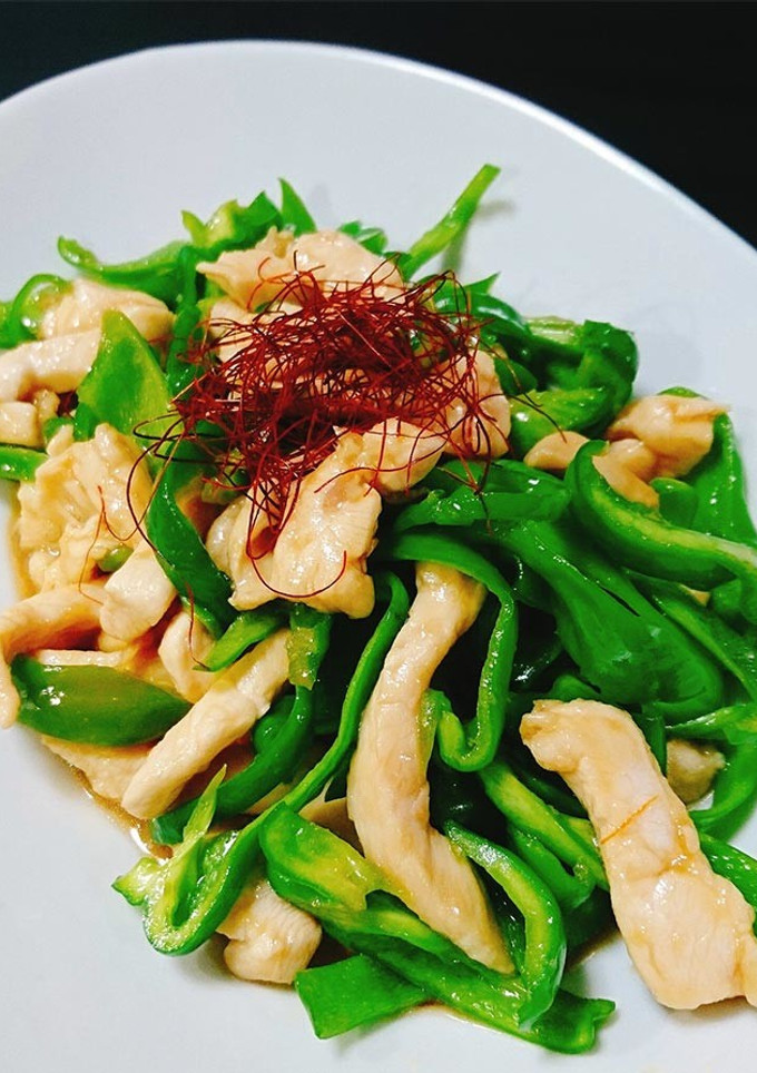 鶏とピーマンの青椒肉絲風炒め-レシピのメイン写真
