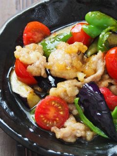 豚肉と夏野菜の揚げ浸し-レシピのメイン写真