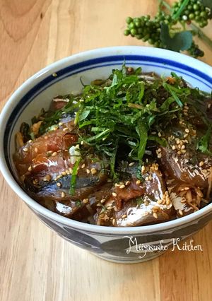 鯵の漬け丼-レシピのメイン写真