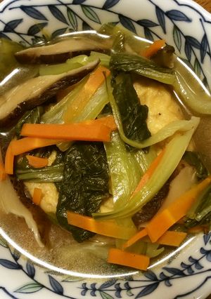 ひろうすと野菜の煮物-レシピのメイン写真