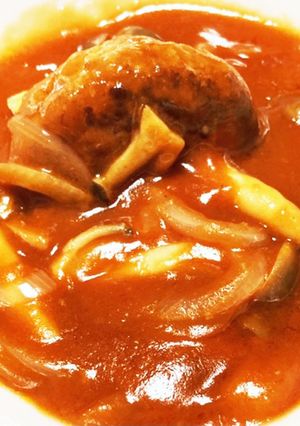 本格煮込ハンバーグのソース-レシピのメイン写真