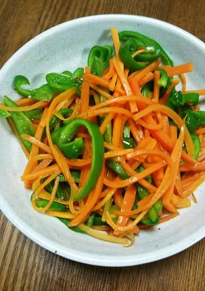 超簡単にんじんとピーマンのきんぴら-レシピのメイン写真