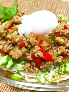 ◆夏野菜のピリ辛冷やしそうめん♪-レシピのメイン写真