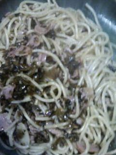 高菜の油いためでパスタd(*ゝ∀・*)b-レシピのメイン写真