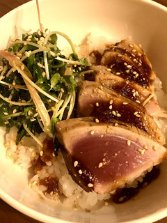 鰹の燻製 バルサミコにんにく酢醤油 丼-レシピのメイン写真