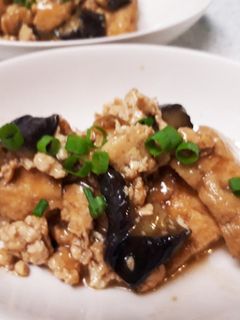 厚揚げとなすのそぼろ煮-レシピのメイン写真
