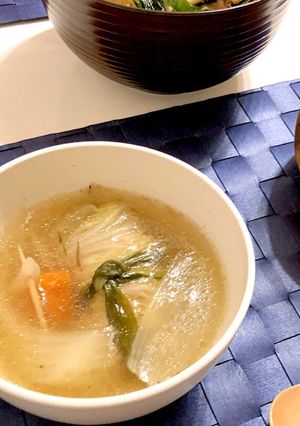 簡単！白菜ロールスープ-レシピのメイン写真