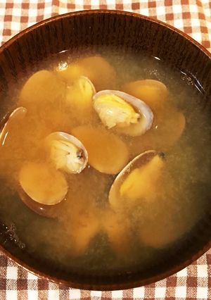 簡単あさりの味噌汁-レシピのメイン写真
