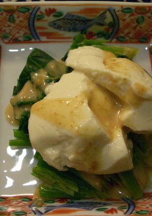 ほうれん草とやわらか豆腐のごまだれ和え-レシピのメイン写真