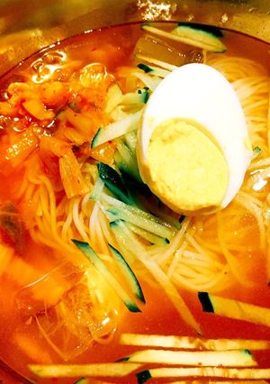 キムチマリグクス（キムチそうめん）-レシピのメイン写真