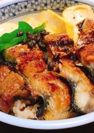 蒸し寿司風ポン酢ごはんの鰻丼-レシピのメイン写真