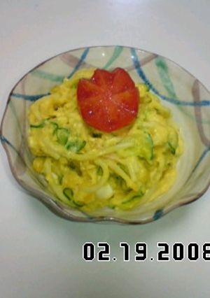 かぼちゃスパゲティサラダ-レシピのメイン写真