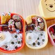 #幼稚園お弁当 簡単かわいい水玉キャラ弁