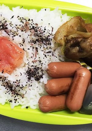 旦那弁当111♥レタスの肉巻き弁当！-レシピのメイン写真